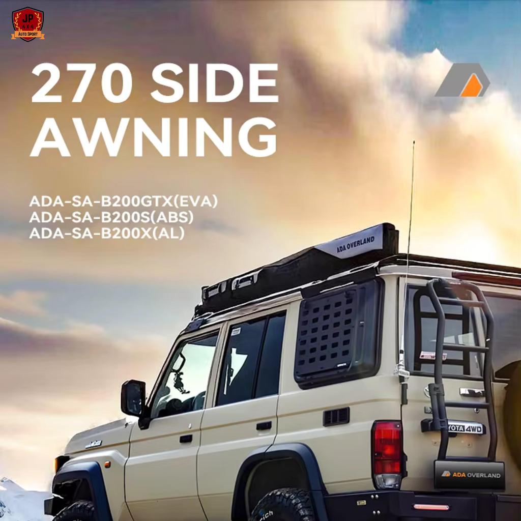 Tenda Samping/ADA OVERLAND AWNING-270 Hard Shell/Atap Samping Mobil ADA OVERLAND/ADA-SA-B200X