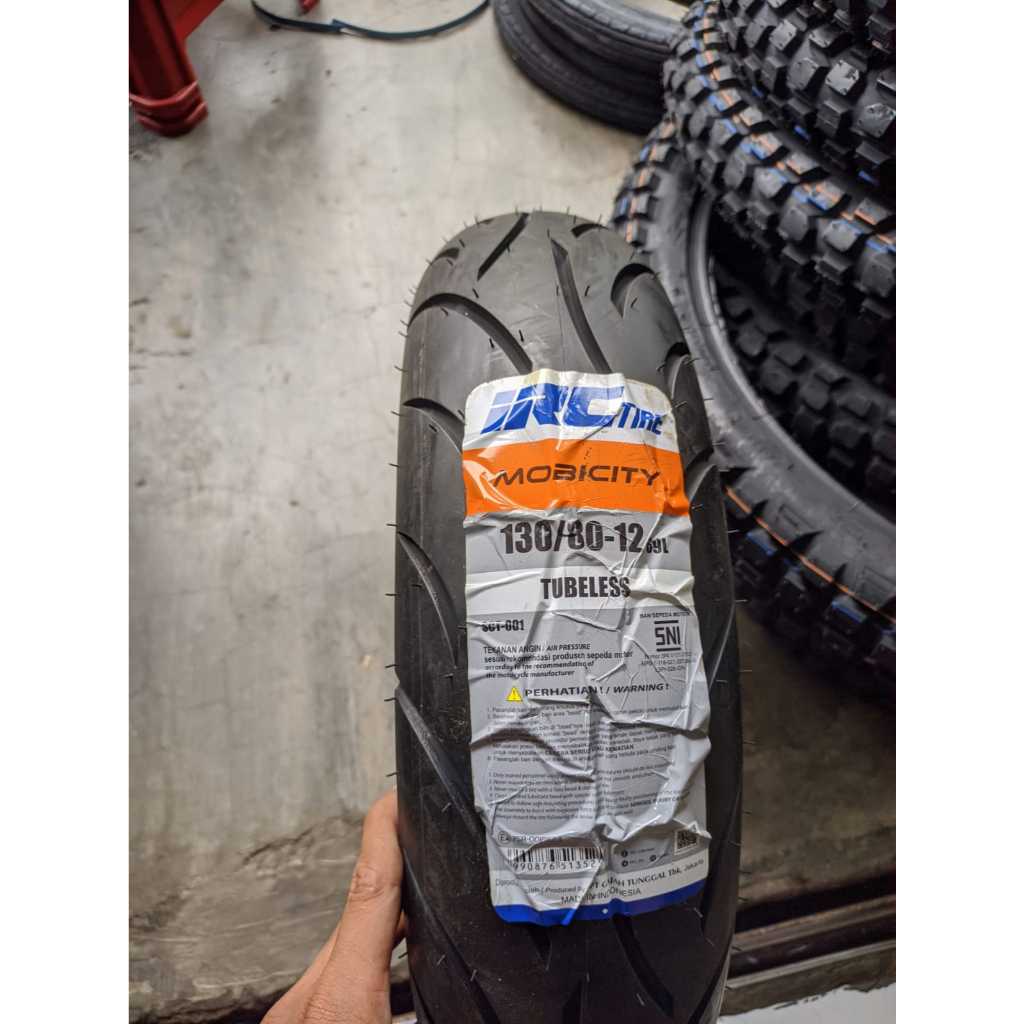 BAN BELAKANG IRC MOBICITY 130/80 130 180 12 RING 12 ORIGINAL IRC