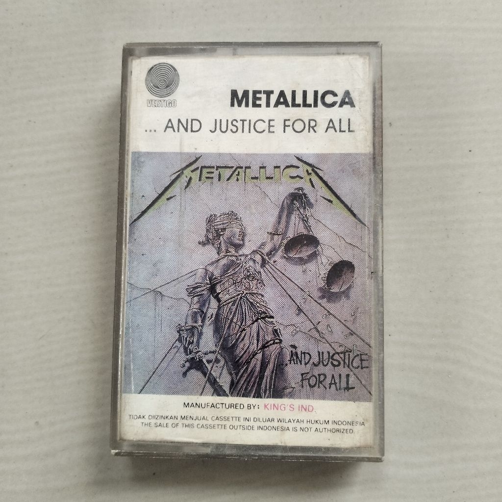 Kaset Pita Metallica - And Justice For All