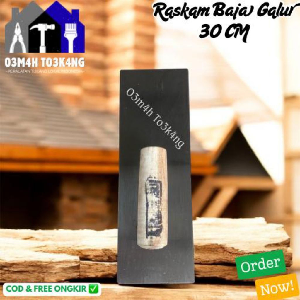 Raskam Baja Asli 30 CM-Raskam Besi kecil