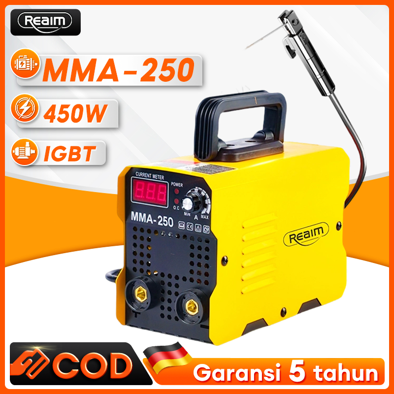 REAIM MMA-250 Mesin Las Inverter 450 Watt Mesin Las Listrik Murah Mini Kecil Inverter