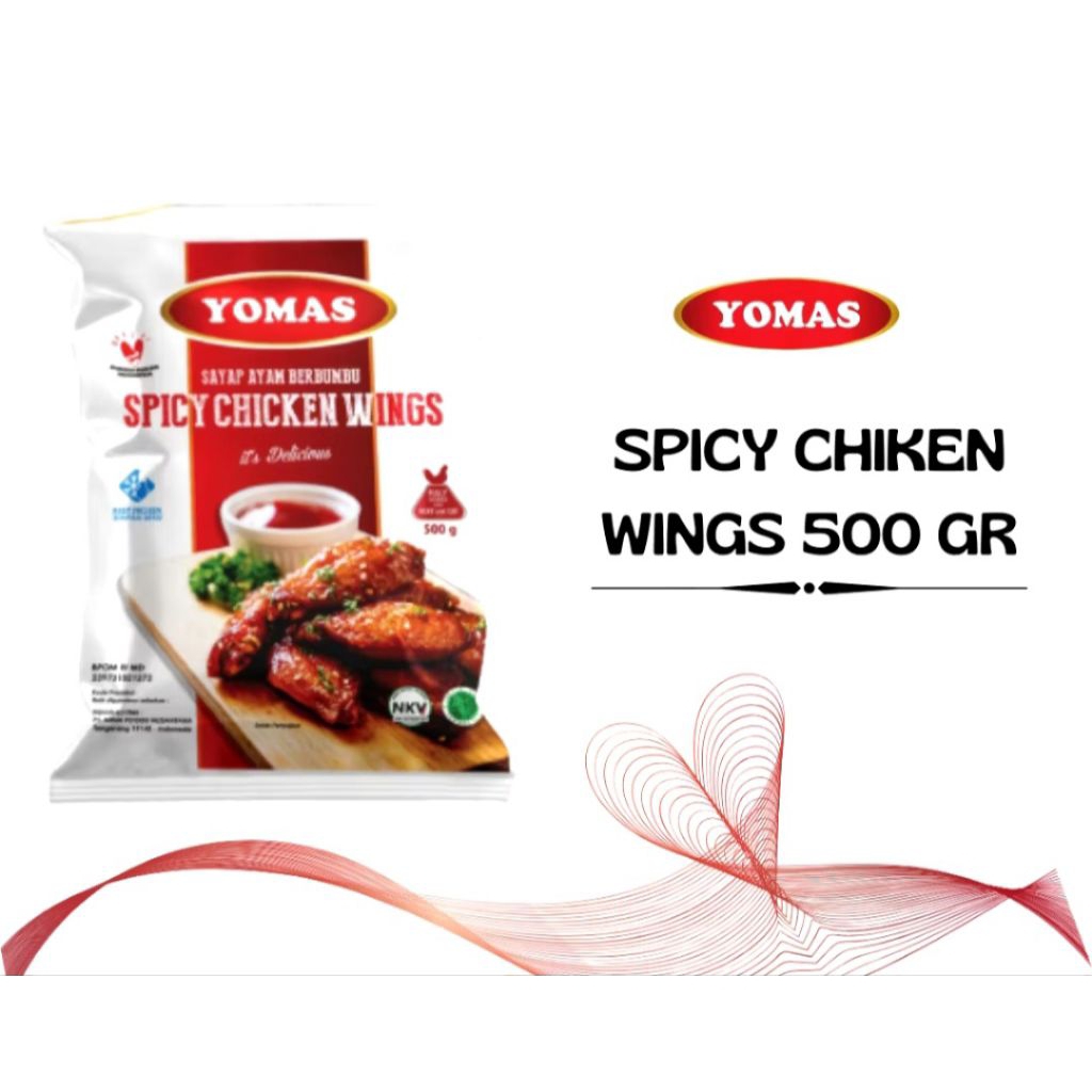 YOMAS SPICY WINGS 500 GR