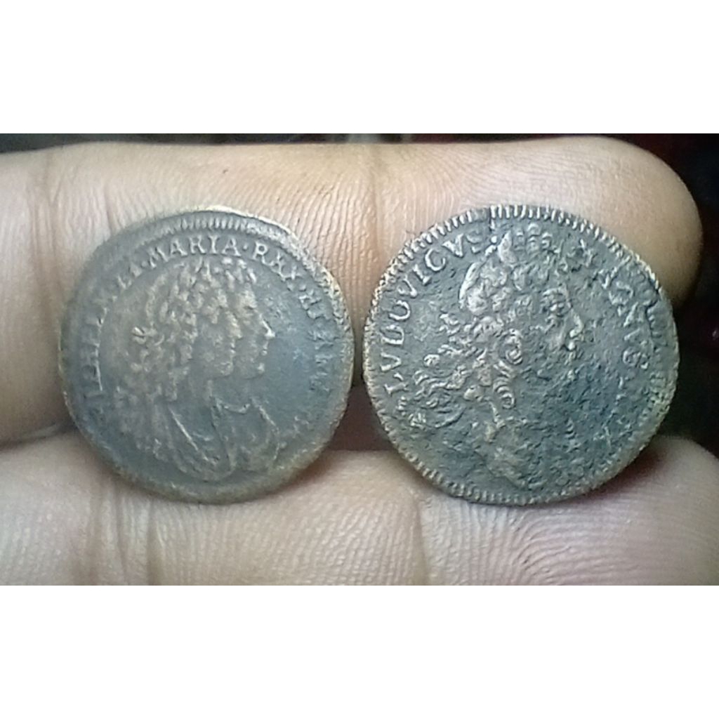 Koin Token Tembaga lawas 2 keping