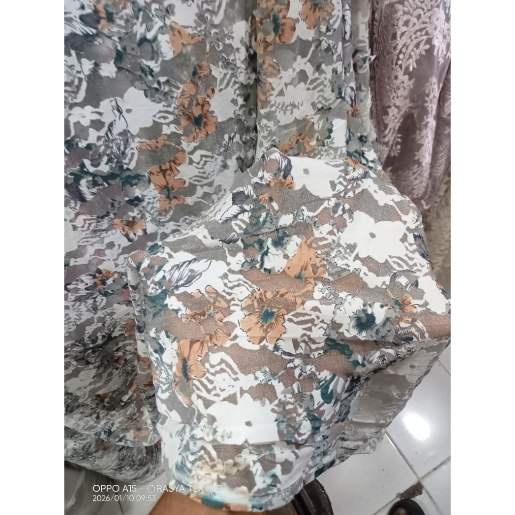 bahan kaos katun premium bahan kaos katun meteran bahan katun kaos sitruu motif kembang bahan kaos k