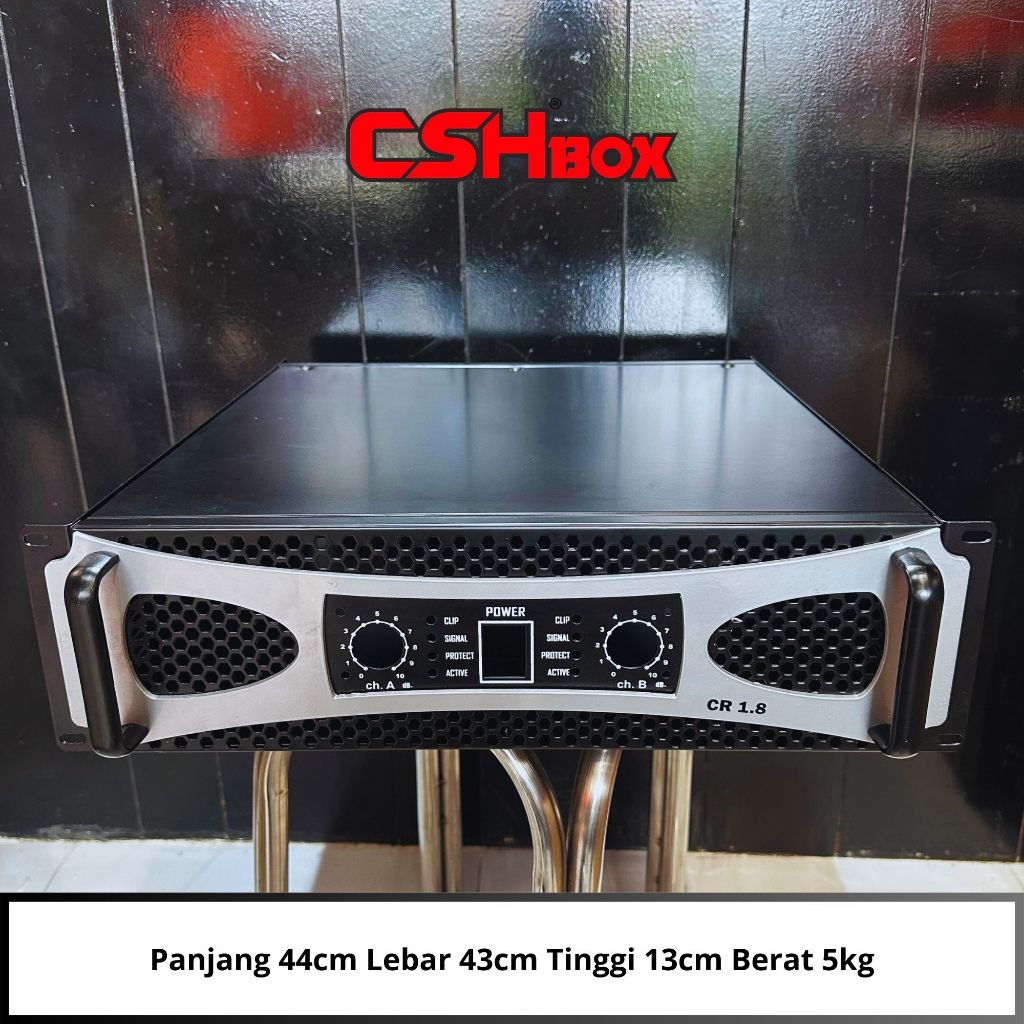 Box Power Amplifier CSH Ukuran 3u 2channel Seri TD, GB, AB, AD, XLI, XMAX (box 3u) 2ch