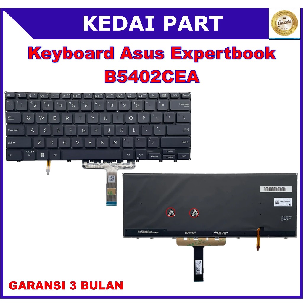 Keyboard Asus Expertbook B5 B5402CEA B5402CVA B5402 B5402F B5402EA Backlight