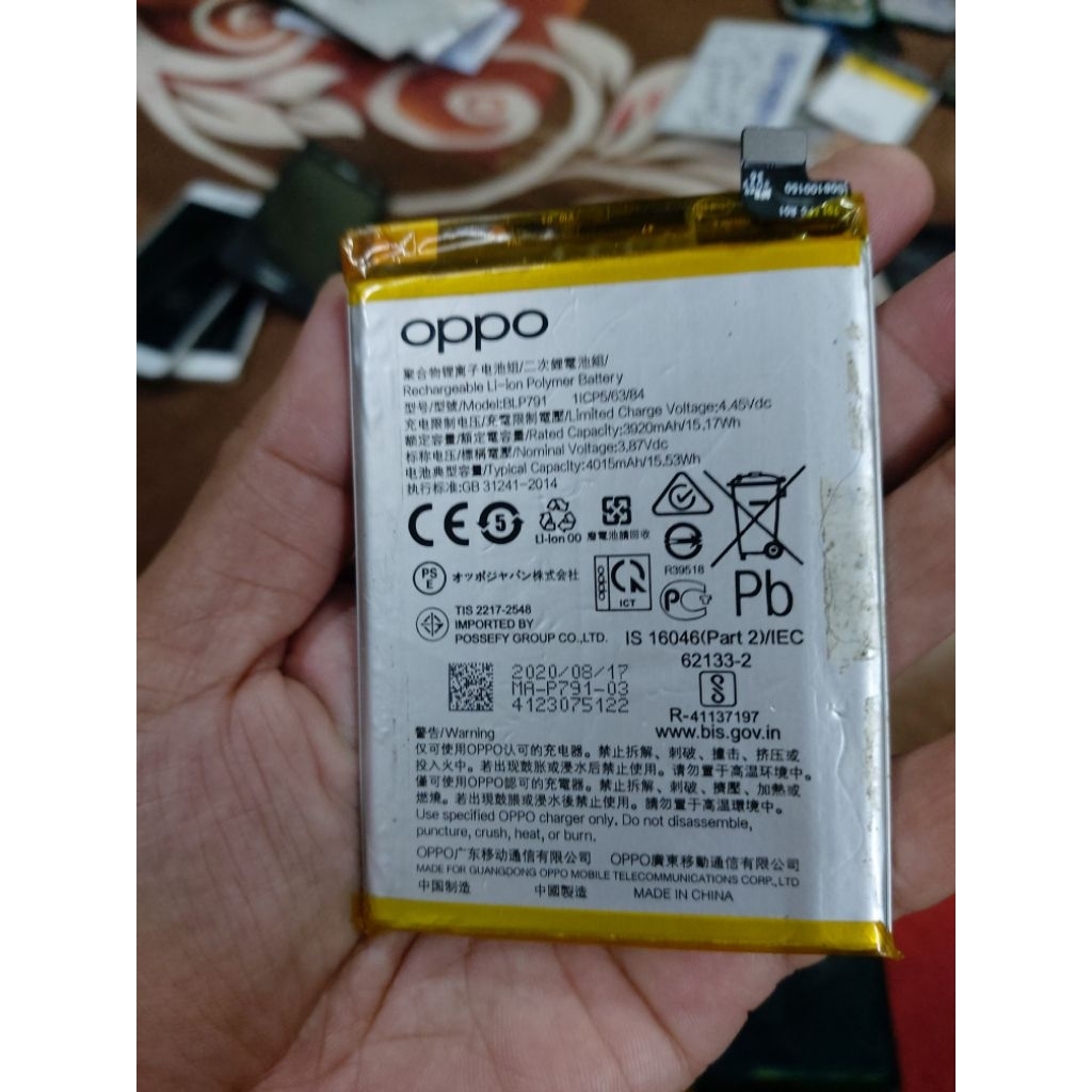 Batrei Ori Copotan Oppo Reno 4