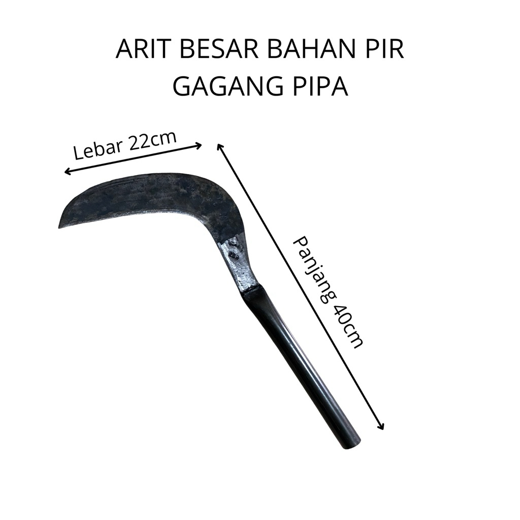 ALAT CABUT RUMPUT ( arit besar bahan pir gagang pipa)