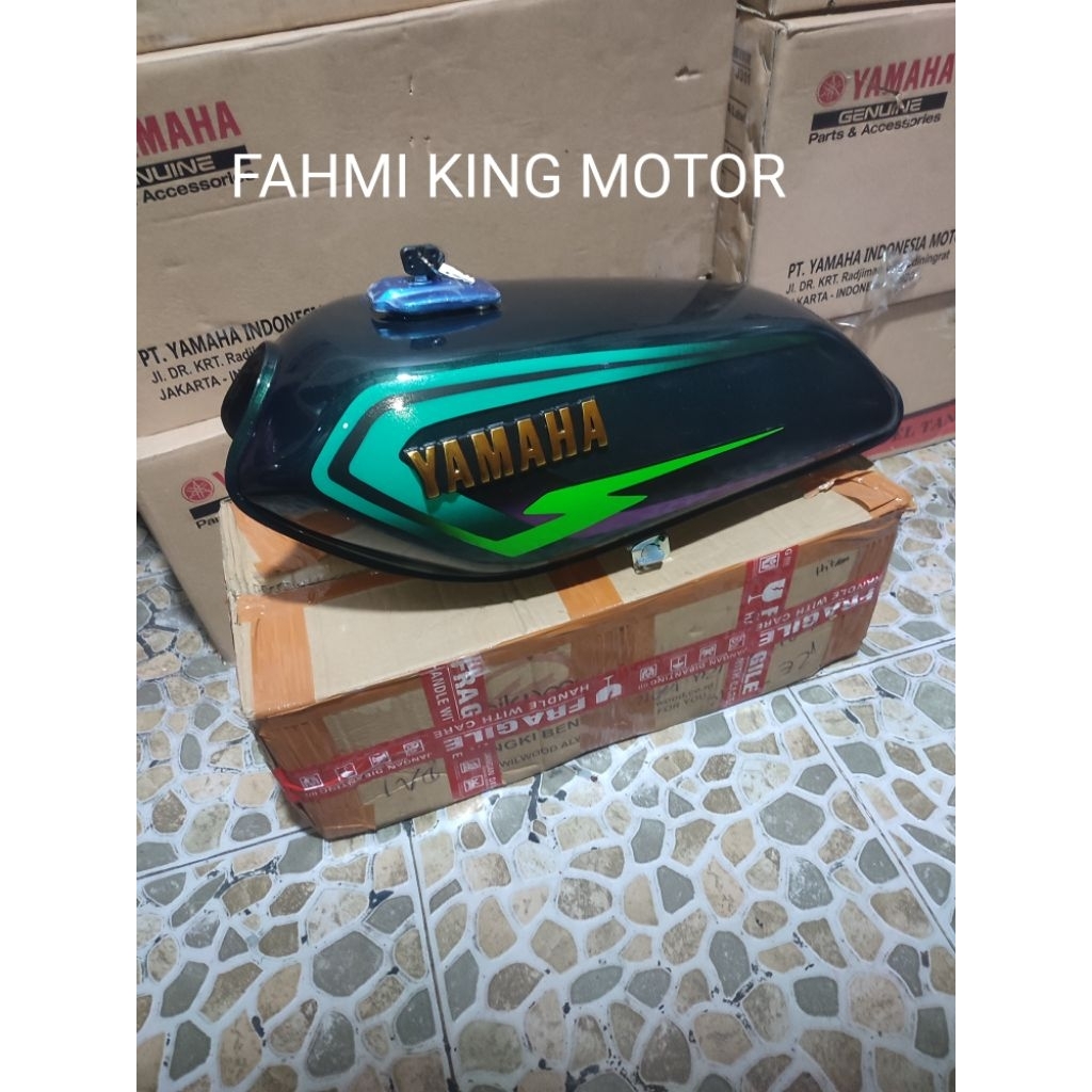 TANGKI TENGKI TANK HIJAU RXS RX SPECIAL STRIPING HIJAU SET GRES BARU SIAP PAKAI