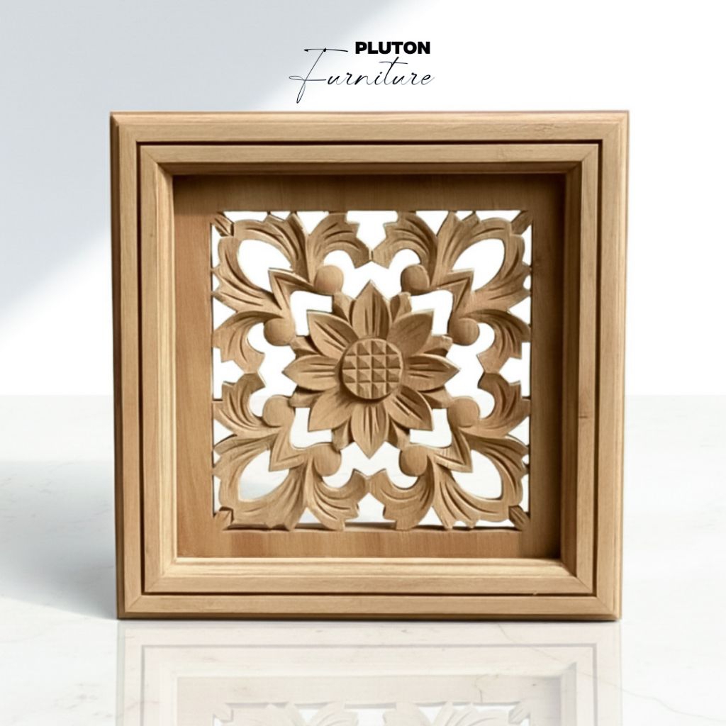 PLUTON - Loster kayu jati Roster untuk Ventilasi Lubang angin rumah