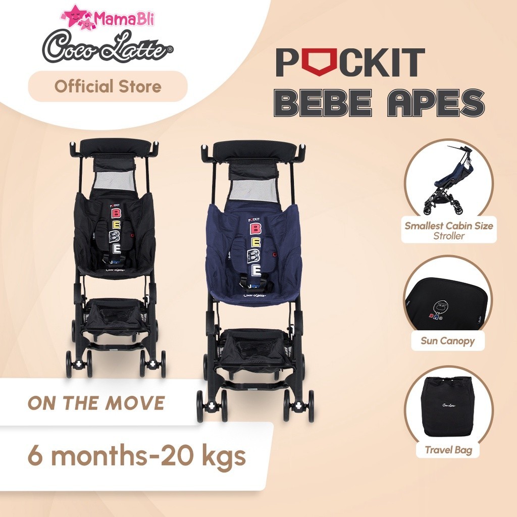 Kereta Dorong Cocolatte Pockit Cover Cabin Size/ Stroller Cabin Size / Stroller Cocolatte Pockit
