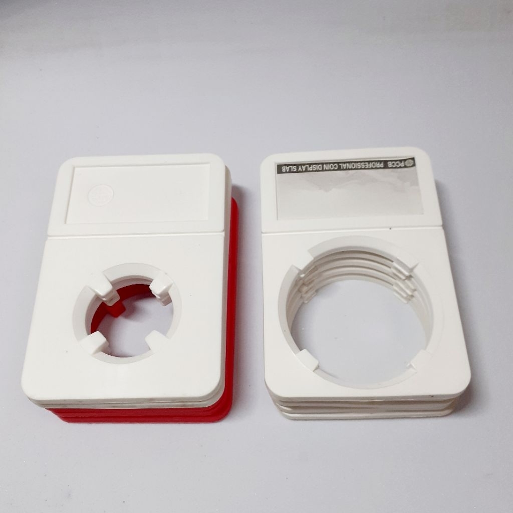 sepuluh pcs slab koin koleksi tanpa kotak mika