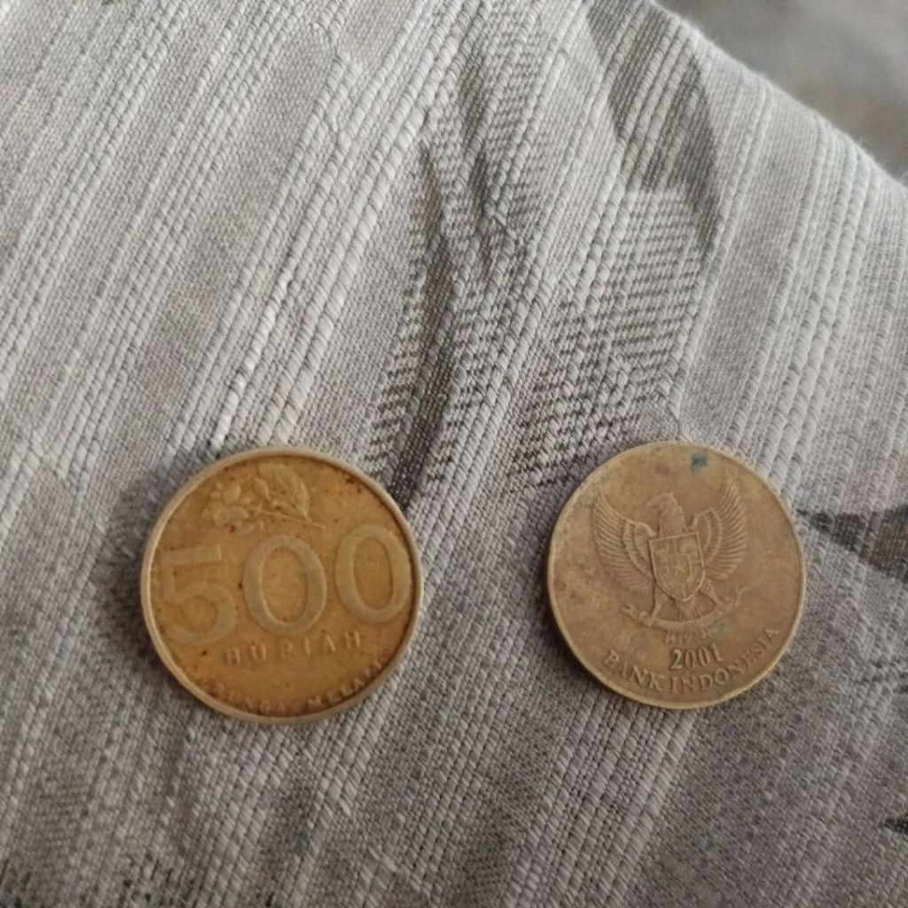 duit receh 500 kuning
