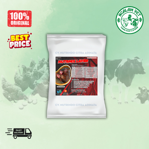 PREMIX AYAM PETELUR - NUTRIMIX LAYER - SUPPLEMENT AYAM PETELUR PEMACU PRODUKSI AYAM PETELUR 1KG