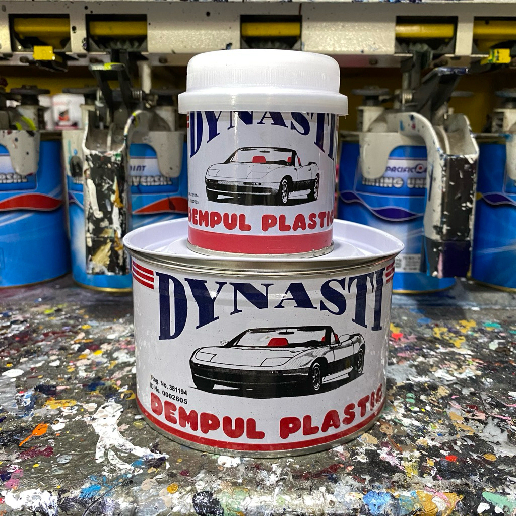 Dempul Plastik Dynasti 1/4 dan 1kg + hardener