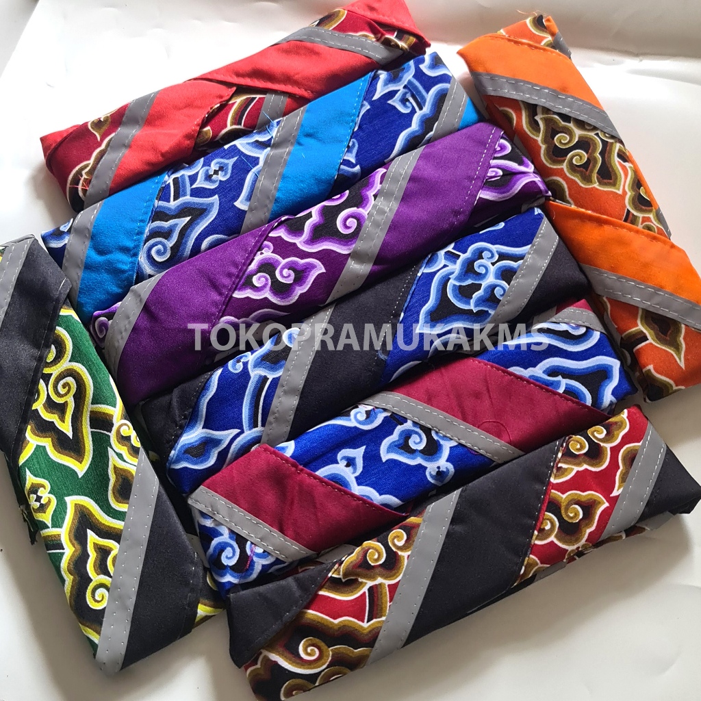 Scarf Pramuka Batik Mega Mendung scraft Megamendung Skraf pramuka Scout Premium