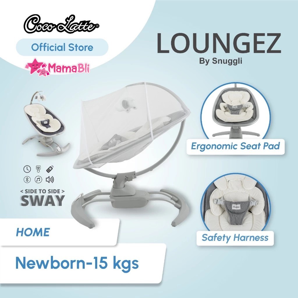 Cocolatte Loungez by Snuggli / Swing Cocolatte Snuggli / Ayunan Bayi Elektrik / Ayunan Cocolatte