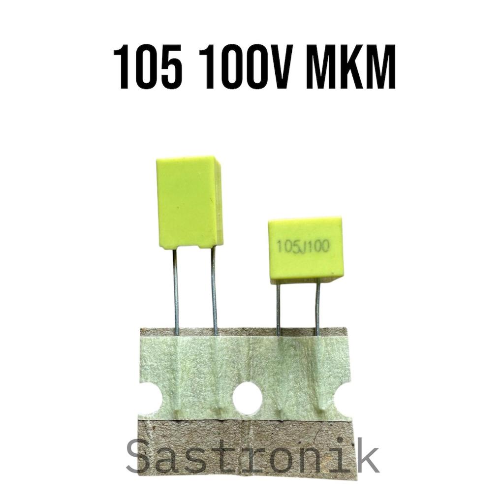 kapasitor 105 1uf 100volt MKM 5mm ready
