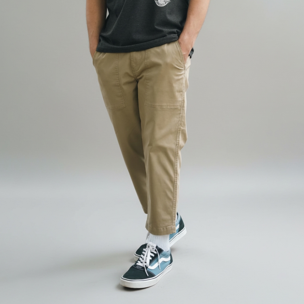 SAMASE X020 Sirwal Double Pocket Slimfit Twill Satenflat Sirwal Big Size