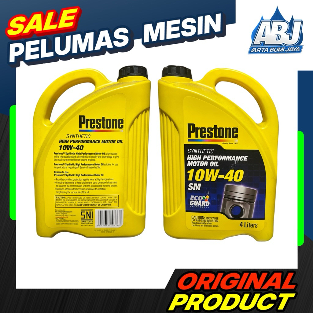 Oli Prestone Synthetic High Performance 10W-40 4Liter