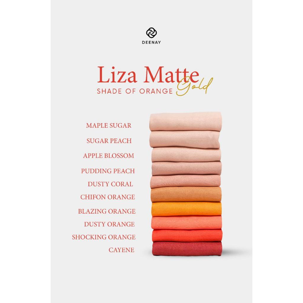 Hijab Deenay Liza Matte Orange Series