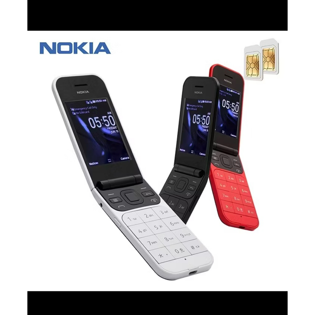 NOKIA 2720 FLIP DUAL SIM GARANSI HP JADUL LIPAT