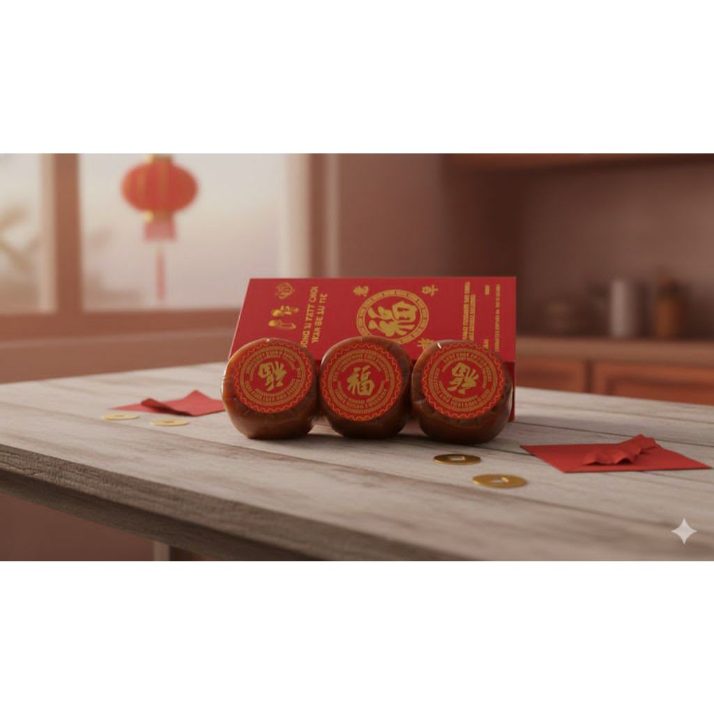 Kue Nastar dan Kue Keranjang Dodol Cina Belitung Fuk Sariayu Per Kotak