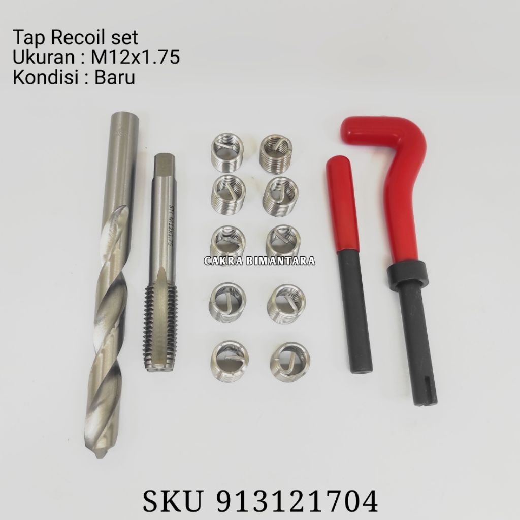 Recoil M12x1.75 perbos m12x1.75 untuk baut 19 kontruksi recoil set m12