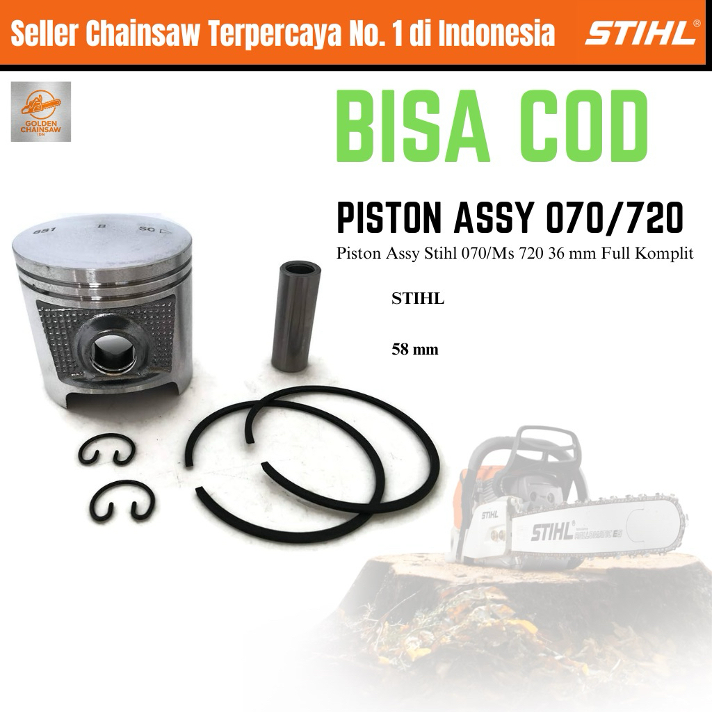 Piston Assy Stihl 070/MS 720 Seher Senso 070/ MS 720 Komplit