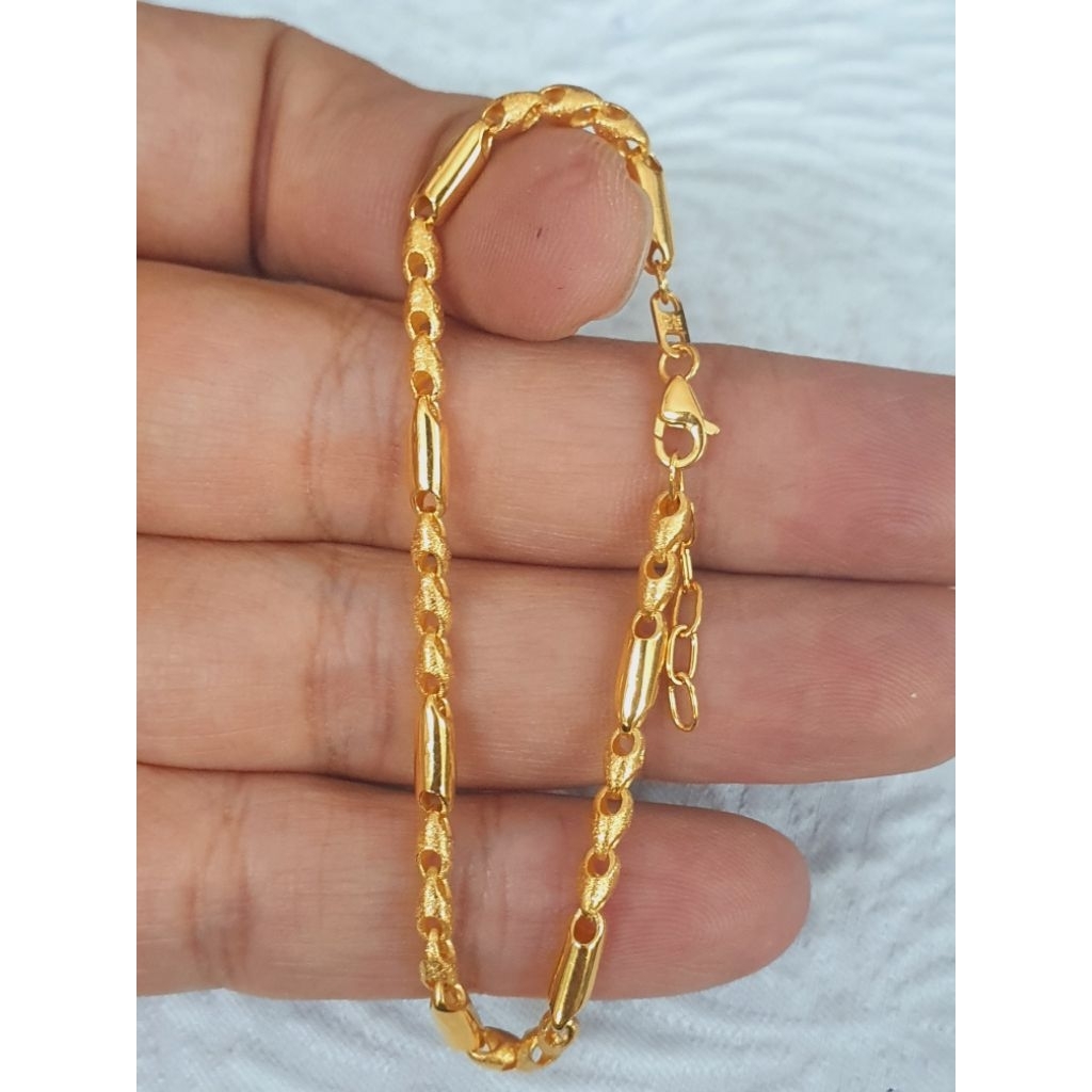 gelang hollow medan ubs emas 70 % 700 70%