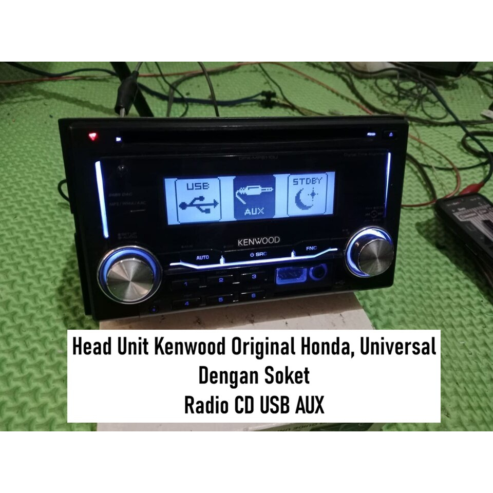 Tape Mobil Bekas Jadul Kenwood Original Honda | Tipe DPX-MP5110 | Radio CD USB AUX | Kondisi Bekas