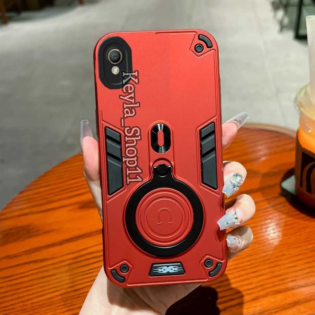 Case Bracket For OPPO A37/A37F Hard Case Pro Camera Carbon Fibre 360 Degree Rotasi Ring Casing HP