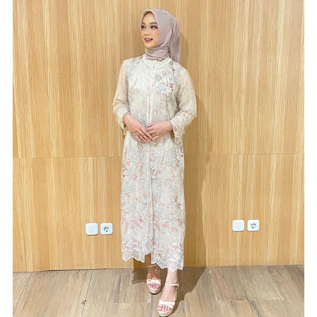 SEWA DRESS | Caleste in Ivory Broken white - nude | Dress Payet Mewah | Kondangan & Lamaran | Lebara