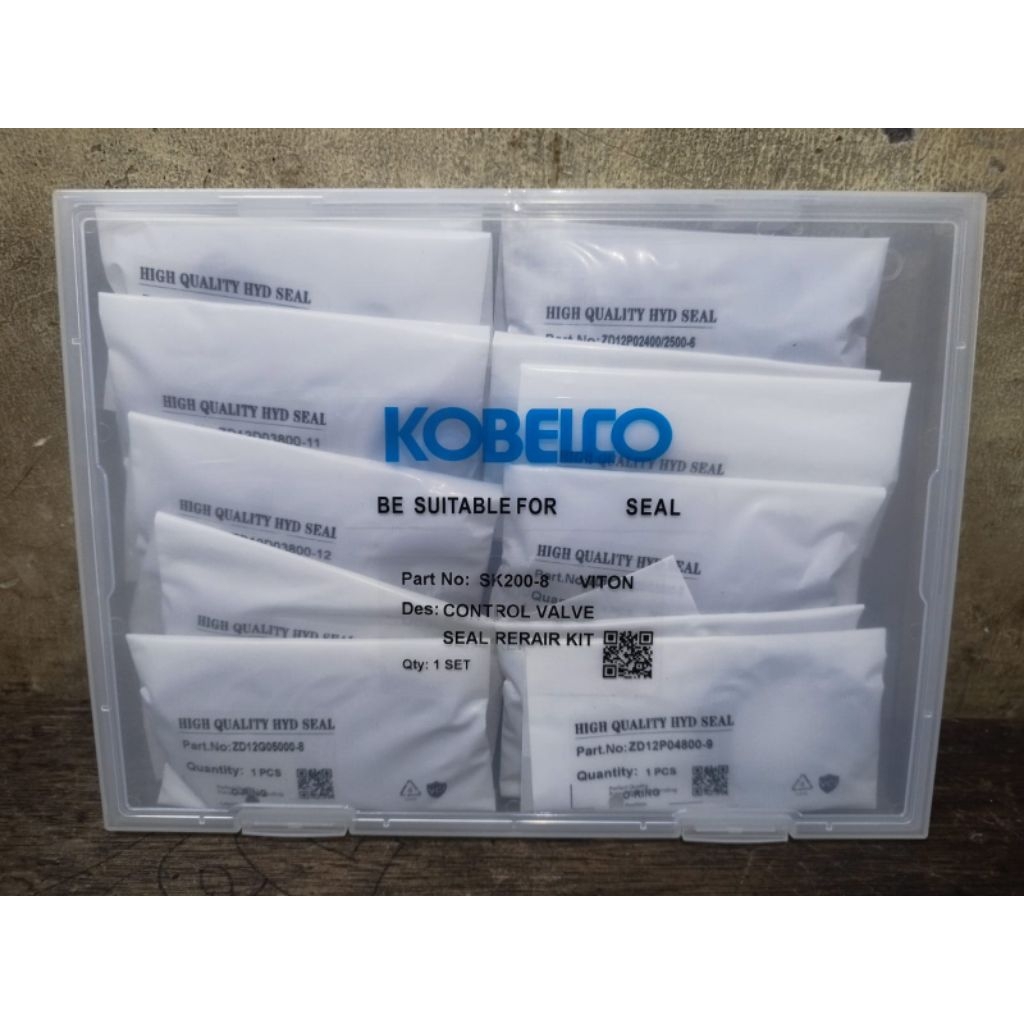 Seal kit control valve Kobelco SK200-8 bahan vitton