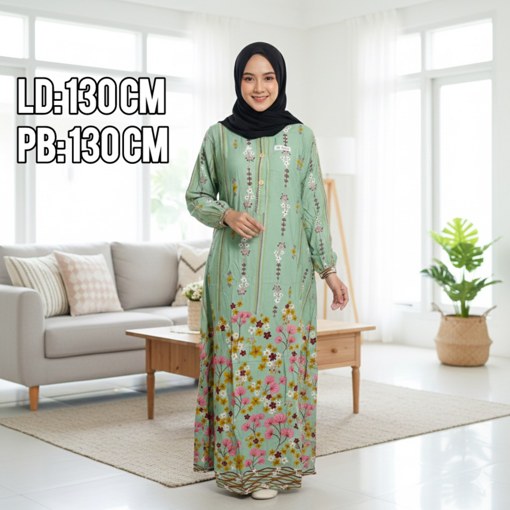 DASTER HAP LONGDRESS  LD ABAYA JUMBO LD 130CM.