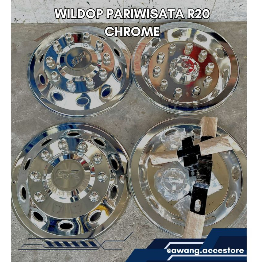 Weldop SR Ring 20 Pariwisata Plat Crom Murah Oval R20 Chrome Weldop SR Pariwisata Ring 20 Chrome
