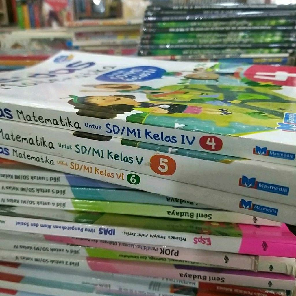 buku kelas 5  6 sd cerdas matematika kurikulum merdeka masmedia