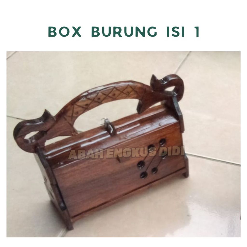 BOX  ISI 1UNTUK BURUNG KUTILANG TRUCUKAN