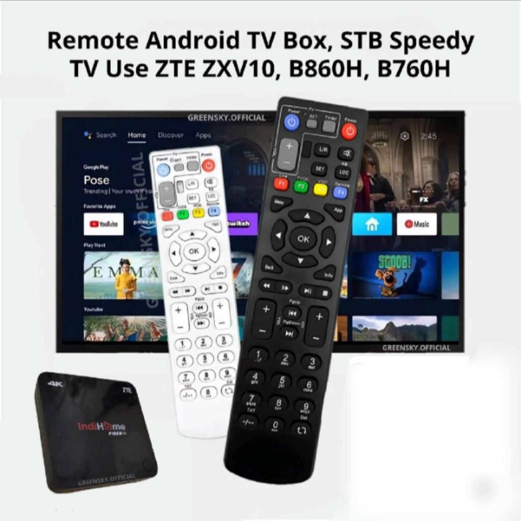 BATAM - REMOTE ANDROID TV BOX STB SPEEDY ZTE