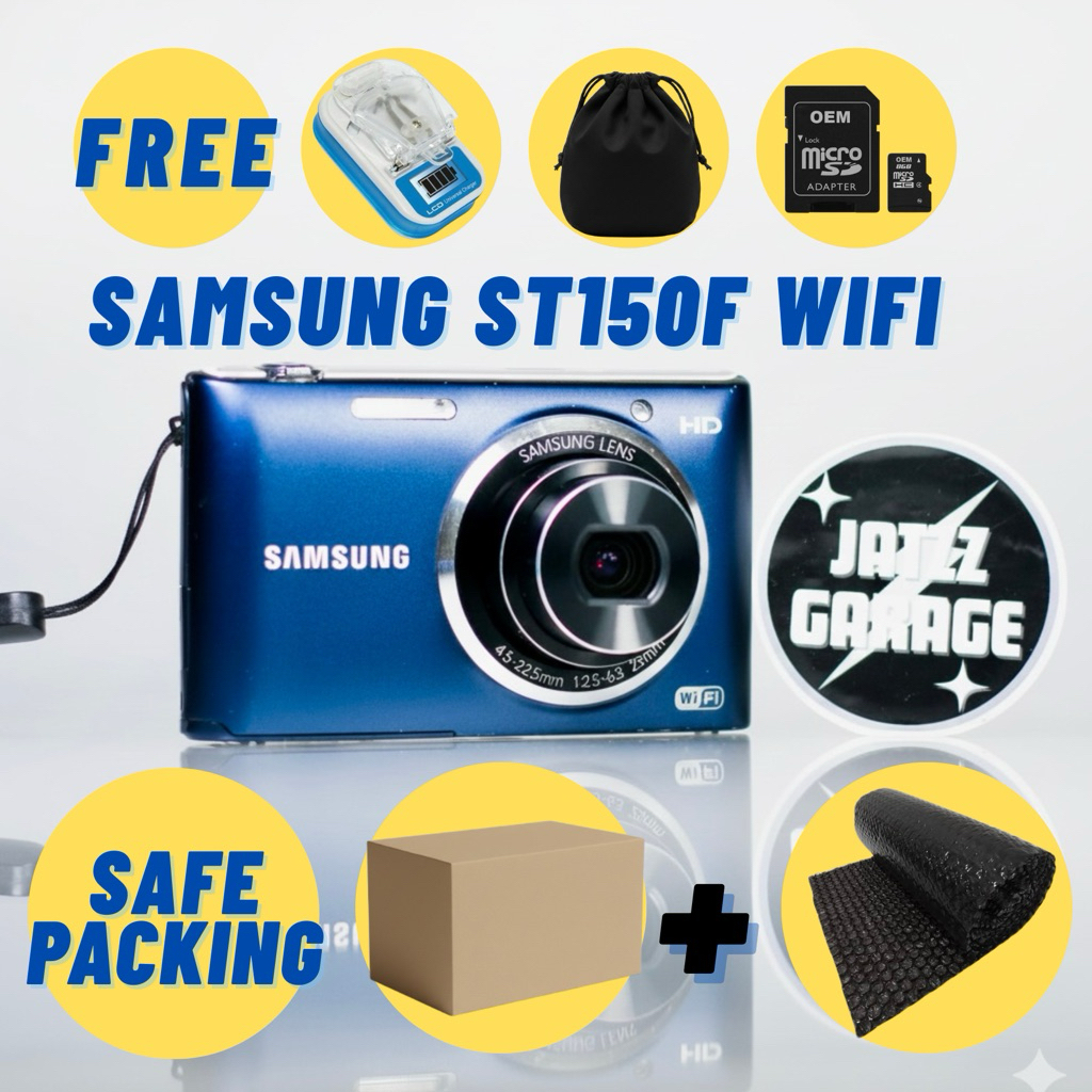 Digicam Kamera Pocket Samsung ST150F wifi fullset siap pakai