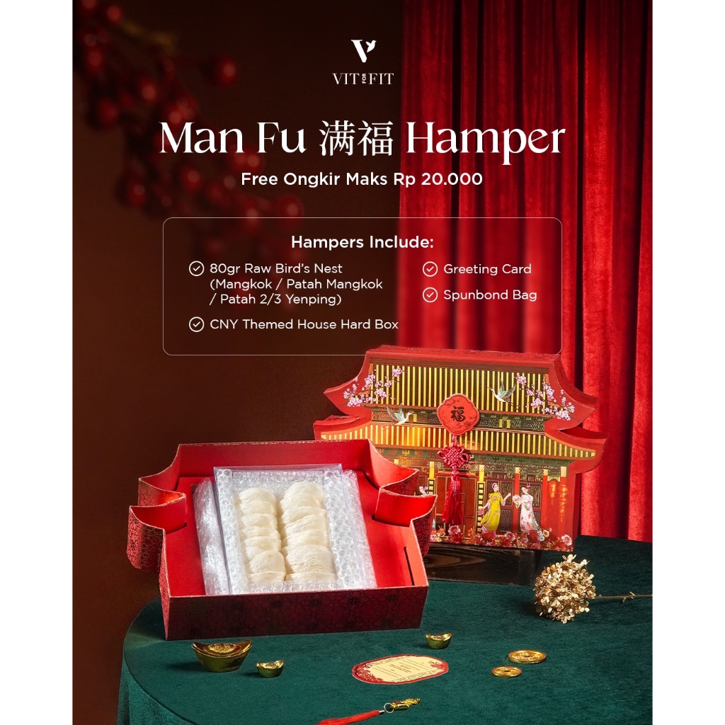Hampers Imlek Sarang Burung Walet -  Parcel Imlek Premium VITFORFIT