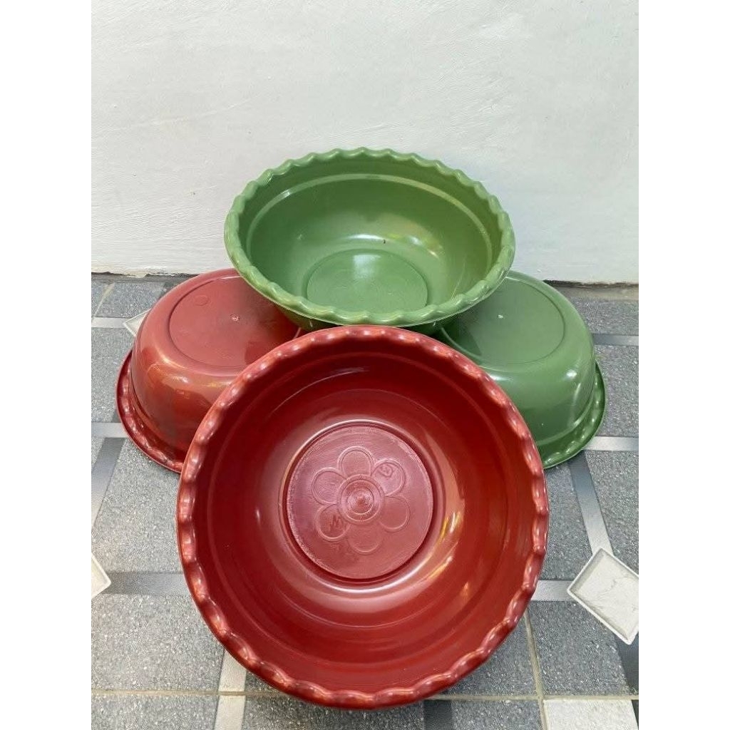 12Pcs WASKOM RENDA UKURAN 14 / Waskom Hajatan / Wakul Hajatan