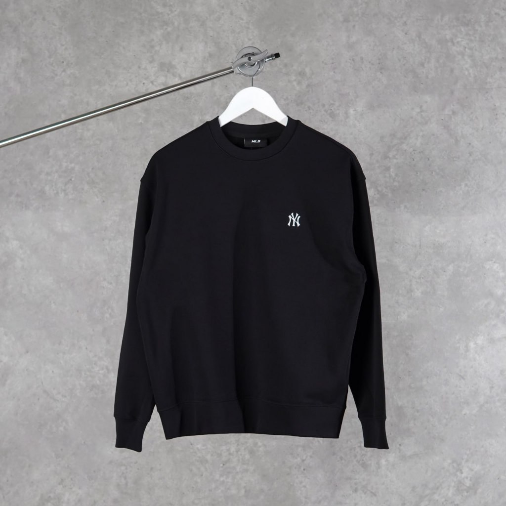 Sweater MLB NY POCKET WHITE BLACK SWEATSHIRT 100% ORIGINAL