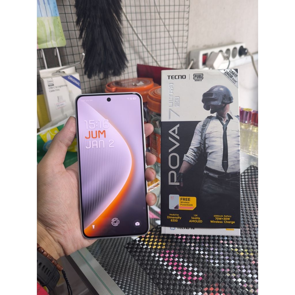 Second Tecno Pova 7 Ultra 5G mulus like new (12+12/256)