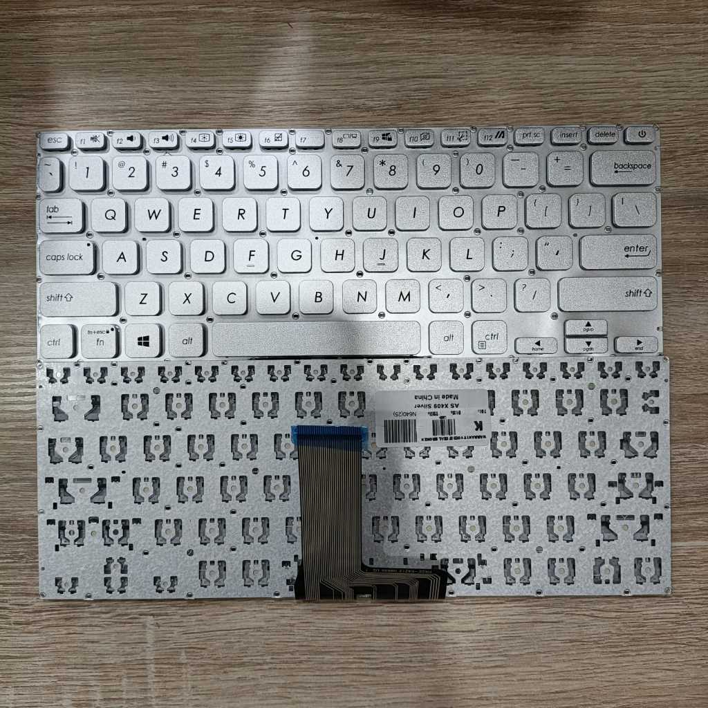 Keyboard Laptop Asus A409 A409M X409 A416 A416M A416MA A416MAO A416JX (NON BACKLIGHT) Silver