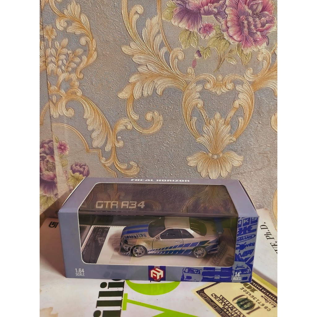 Nissan R34 Bryan body kit C-West (sesuai film) Focal Horizon Seald OPEN HOOD