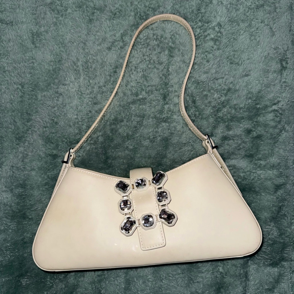 (Preloved) Staccato Shoulder Bag White