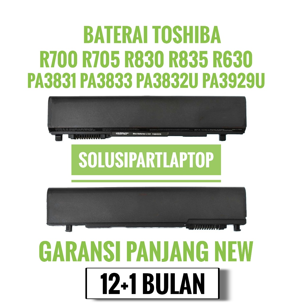 Original Baterai Toshiba Dynabook R730 R731 R731/B R731/C R731/D R732 R732/M R732/H R732/F R741