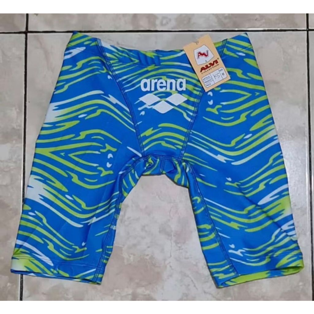 Celana Renang Arena Pria Barcode ( FINA ) Motif Printing