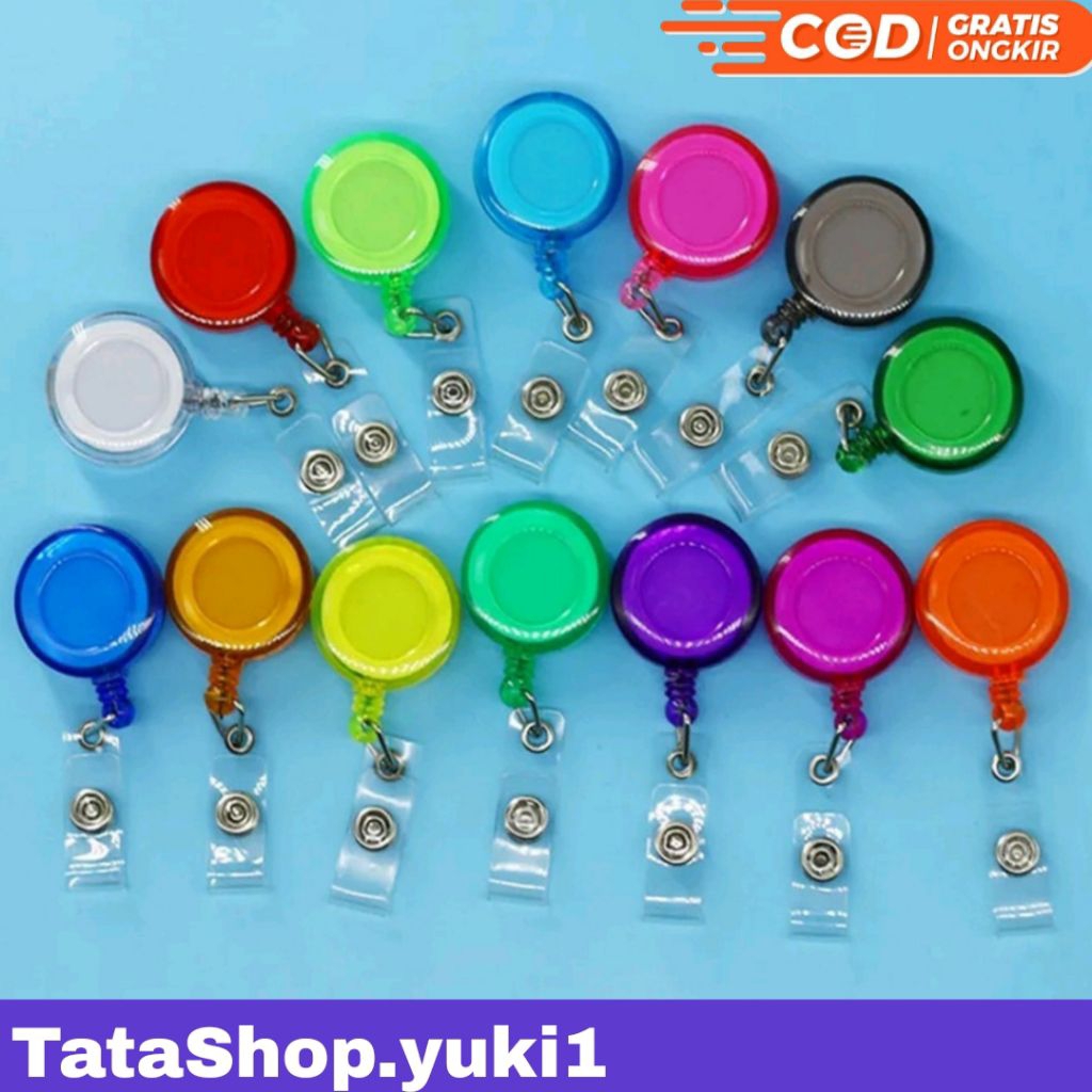 Gantungan ID kartu Yoyo Transparant / Yoyo Nama Tag / Yoyo Standard Combo / Yoyo Hang Tag Nama murah